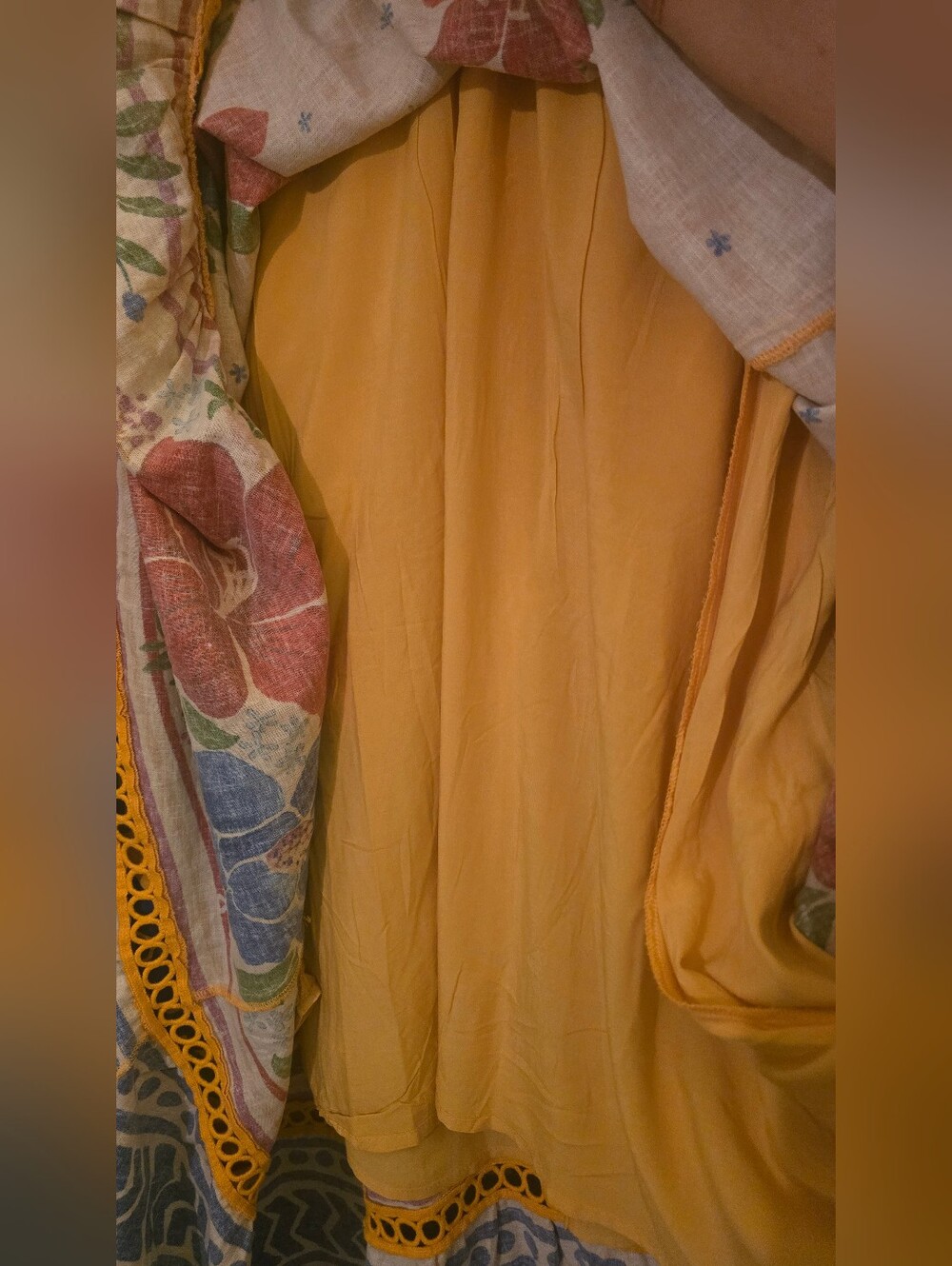 New! With Tags FARM Rio Yellow Floral Yard Maxi Dress Cotton Blend, Women's XL - Picture 13 of 16